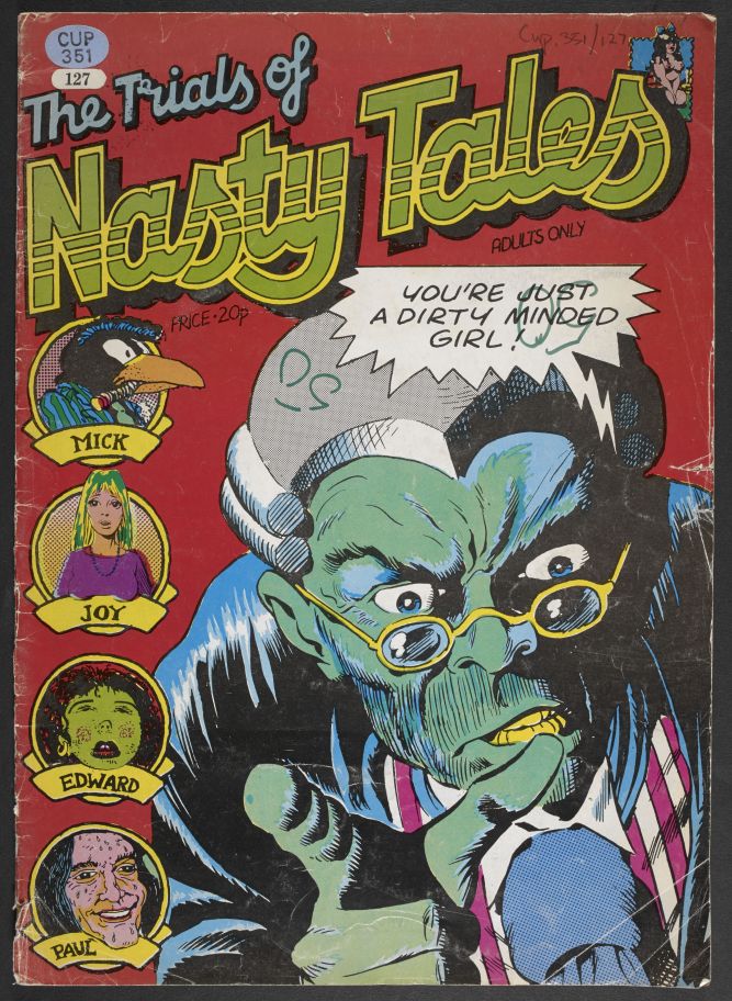 The Trials of Nasty Tales, 1973, cover art (c) Dave Gibbons